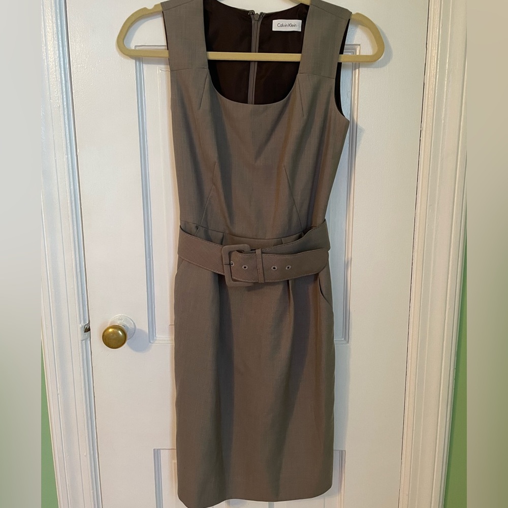 Calvin Klein belted dress